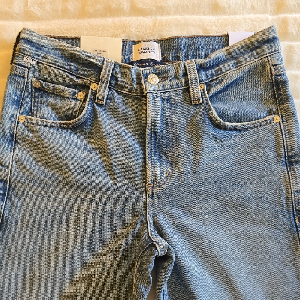 Citizens of Humanity Light Blue Bijou Low Rise Straight Leg Jeans Size 25